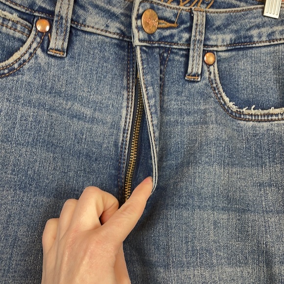 Wrangler Retro High Rise Trouser Bootcut Flare 5 Pocket Jeans 29x34 - Picture 6 of 16